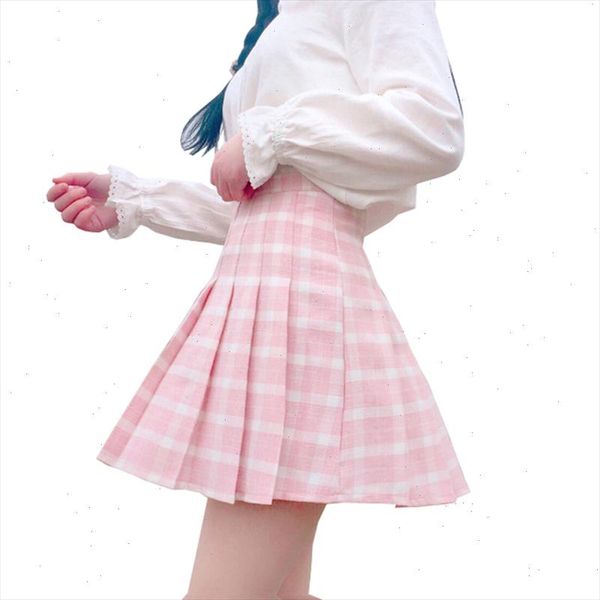 

harajuku women skirt preppy style pleat skirts japanese mini cute school uniforms saia faldas ladies jupe kawaii skirt, Black