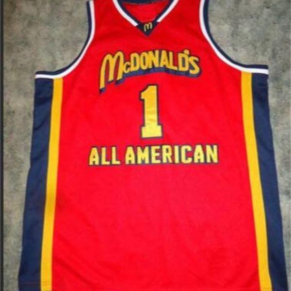 

custom 604 youth women vintage tracy mcgrady mcdonald all american college basketball jersey size s-4xl or custom any name or number jersey, Black