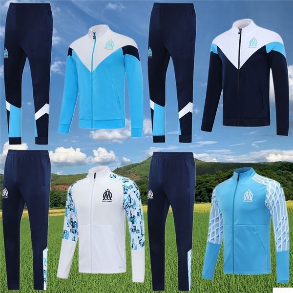

om marseille jackets tracksuit 20new payet thauvin soccer jogging radonjic germain training suit benedetto l.gustavo football survetement, Black