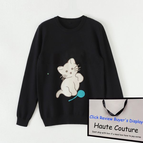 

women sweatshirts trendy cat printed with letter print sweatshirt hoodies fashion pullover womens spring autumn clothing
