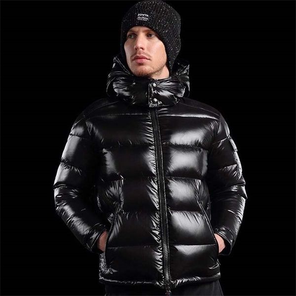 

winter mens thermal thick coat black parka male warm outwear fashion white duck down jacket men #1358 c1204