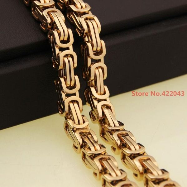 

chains charming modal casual men 4/5/8mm byzantine stainless steel braided chain bracelet necklaces silver color mens jewelry 7-40"