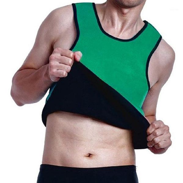 

running jerseys clothing & accessories black green fitness men's fashion vest shirt training shaper belt sweat suit1, Black;blue