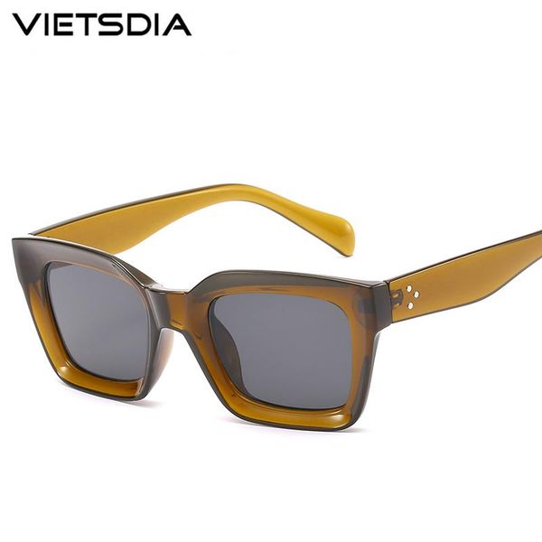 

sunglasses luxury square 2021 fashion women brand designer vintage female ladies sun glasses oculos uv400, White;black