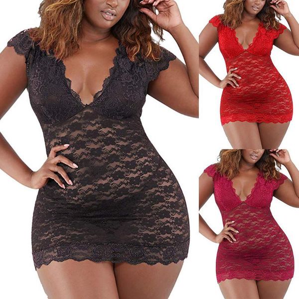 

women lingerie babydoll sleepwear underwear lace coat briefs nightwear women nightgown costumes sleepwear1, Black;red