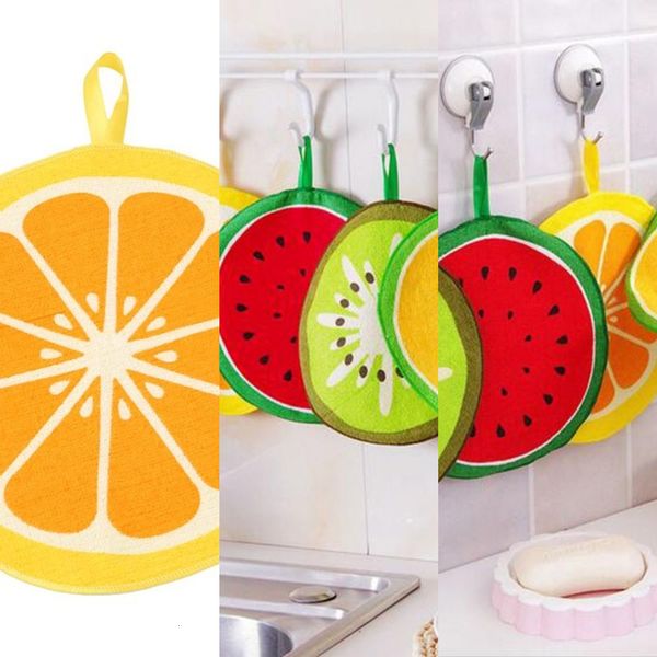 

ud3q8u factory price microfiber hanging kitchen hand print lovely fruit towels quick-dry cleaning rag dish cloth wiping towel 2 n