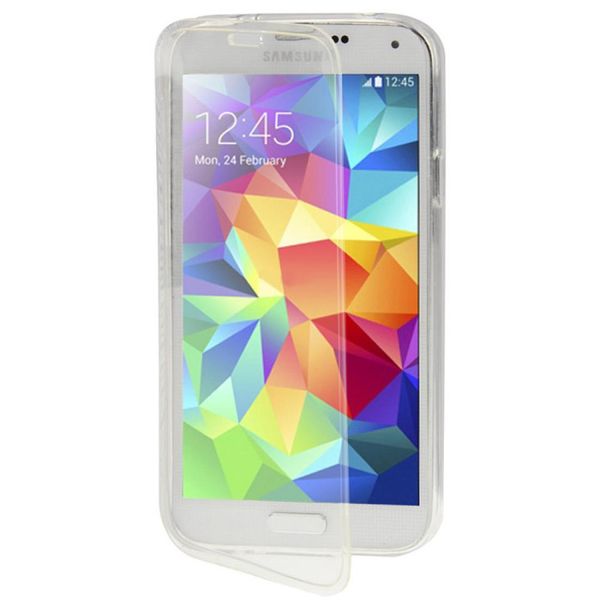 

translucent flip tpu protective case for galaxy s5 g900