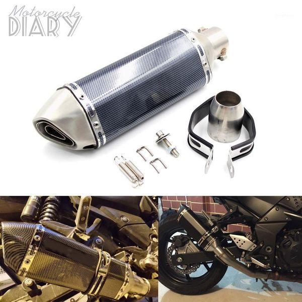 

51mm universal motorcycle for ak laser exhaust pipe muffler db killer pitbike escape moto motocross mt09 racer gts3001