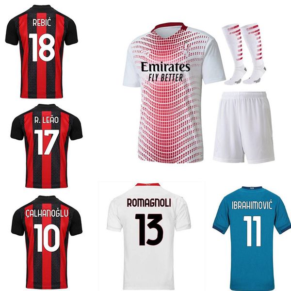 

2020 2021 ac milan ibrahimovic football jersey 120th anniversary edition paqueta romagnoli piatek football shirt camisa 20/21 men's + c, Black;yellow