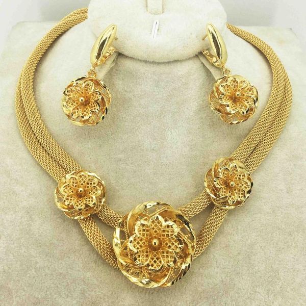

2020 bridal gift nigerian wedding african beads jewelry set brand woman fashion dubai gold color jewelry set wholesale design, Silver