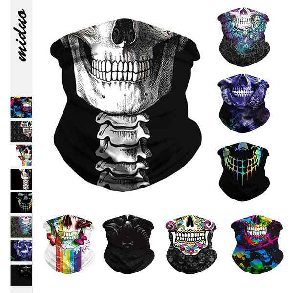 

neck gaiter shield scarf bandana face mask seamless uv protection for motorcycle cycling riding running headbands, Black