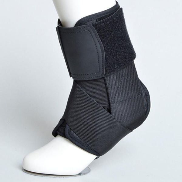 

ankle support elastic brace adjustable stabilizers lace up compression sleeve for sprains sprained foot volleyball b1, Blue;black