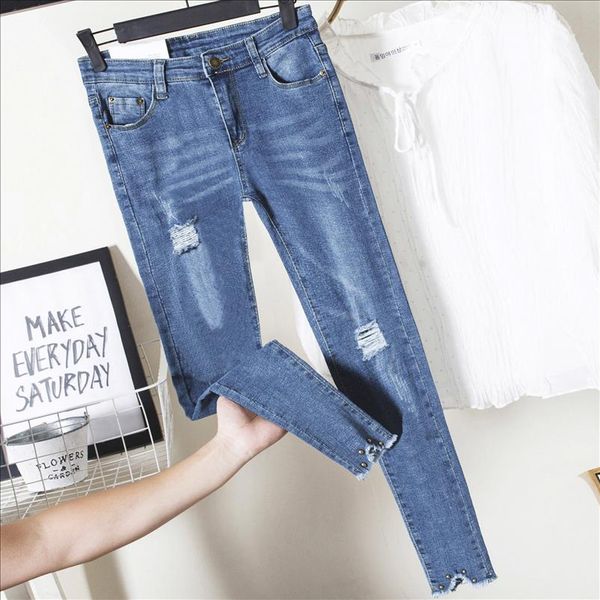 

spring slim women jeans female denim pants black stretch pencil blue skinny pants for women pencil jeans trousers