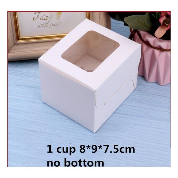 

5шт одиночный торт бумага бумага маленький кекс cookie candy упаковочная коробка с пвх окном diy dessert подарочная коробка f bbyapk