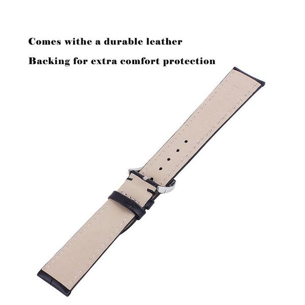 

uthai z20 leather watchband crocodile pattern strap 14mm 16mm 18mm 20mm 22mm 24mm silver metal buckle clasp women men watch band wmtqrm, Black;brown