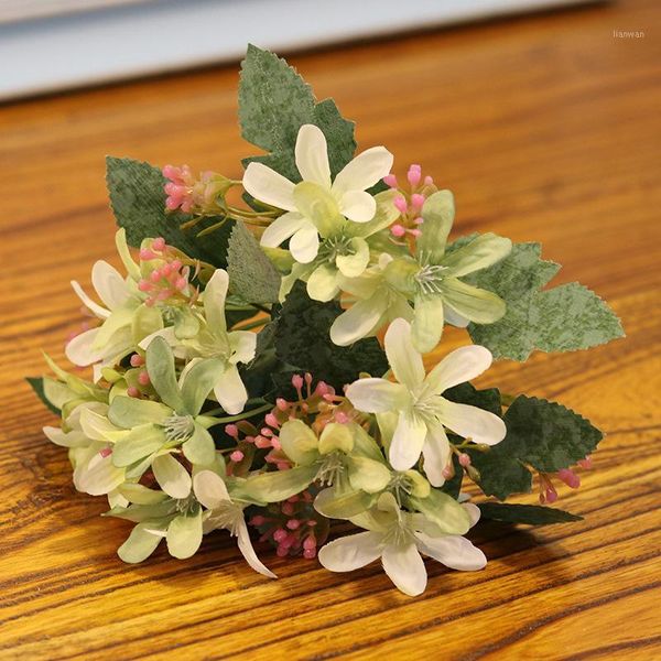 

1pc artificial fake flower real touch narcissu bouquet home bridal wedding decor1