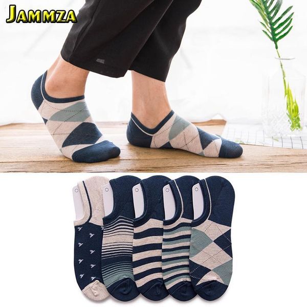 

new fashion men invisible business socks cotton stripe no show simple sporty breathable sweat sox korea style dot wild socks1, Black