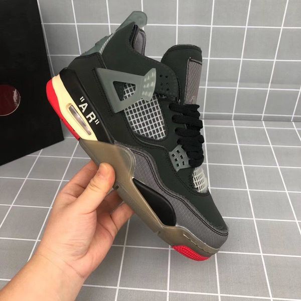 

sell 4s bred black red 4 sp wmns sail cream sneakers for women mens sports shoes outdoor trainers 36-45