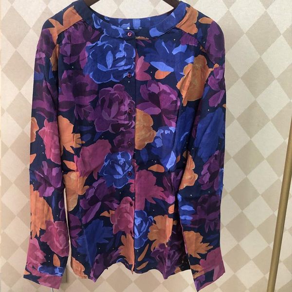 

women's blouses & shirts 2021 peonyfloral print fashion loose women, White