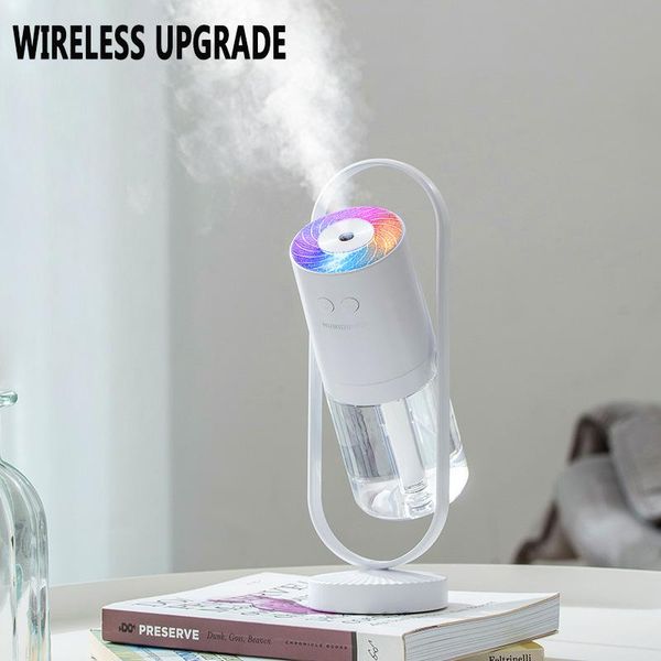 

humidifier wireless 360 rotating water atomizing usb charging projection lamp onboard mini portable