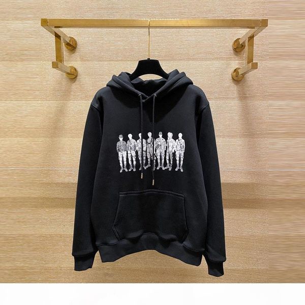 

2020 men hoodie men women hip hop long sleeve hoodie men fashion printed sweatshirt size xs, Black