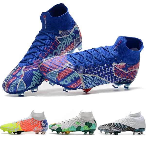 

new cr7 megc mens soccer shoes dream speed mercurial superfly360 7 elite fg football boots sancho boys grass game sports soccer cleats shoes