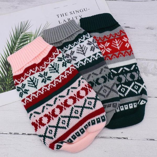 

christmas cat clothes sweater pet puppy knitted clothing winter pets clothes costume turtleneck for small dogs cats c sqcsdw