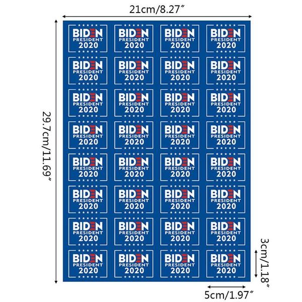 

30 sheet/960 pcs biden president 2020 face sticker car sticker bumper window 24bb 30 sheet/960 wmtlyn mywjqq