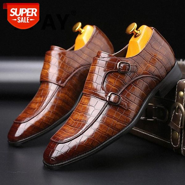 

xpay men's brand leather formal shoes dress shoes oxfords fashion retro shoes elegant work pointed toe footwear drop shipping #8q6n