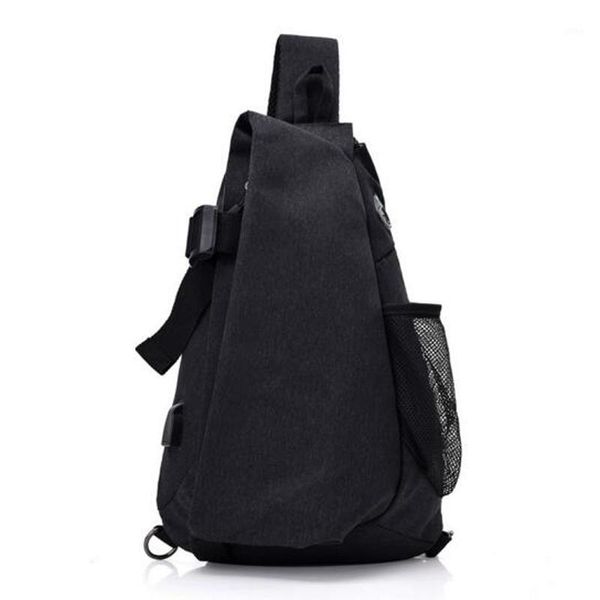 

men canvas bag usb charging crossbody bags for men shoulder bag handbag casual sport cross body male chestbag chest pack1