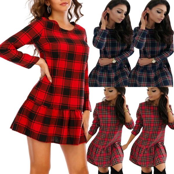 

christmas bodycon dresses for women 2021 fashion xmas print woman dress long sleeve spring autumn clothing for female d30, Black;gray