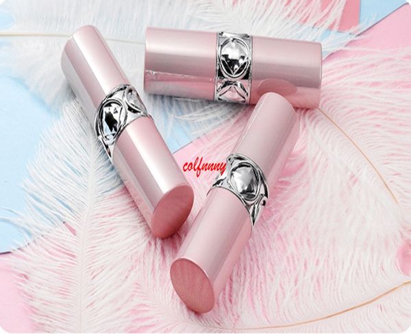 300 teile/los Rosa Farbe Hochwertige Leere Lippenstift Rohr 12,1mm Lip Balm Container Kleine Kosmetische Glanz Sub-abfüllung