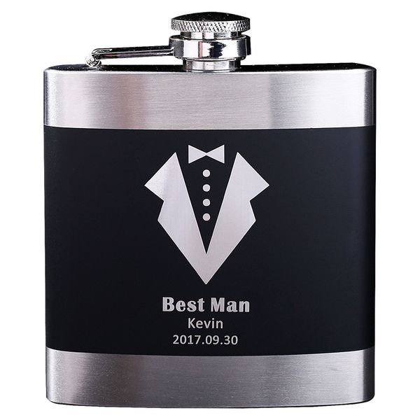 

flagon stainless steel metal man wine pot personalized wedding favors portable hip flask wedding gift give buddies brother 15dy p1