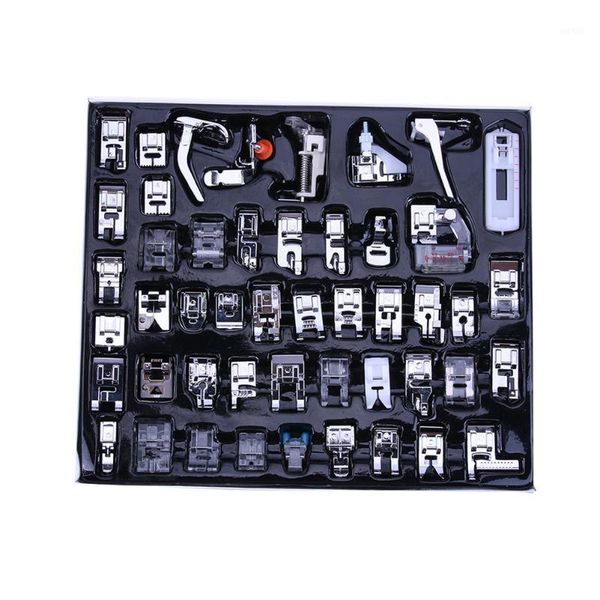 

32/48/52/62pcs sewing machine presser foot feet for brother singer janome presser feet braiding blind stitch darning1, Black