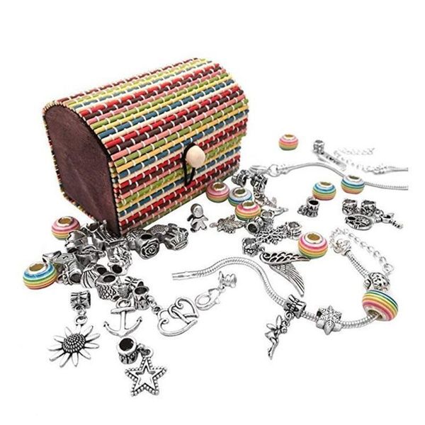 

factory0v6vsnake supplies diy kit, charm bracelet making bead chain jewelry