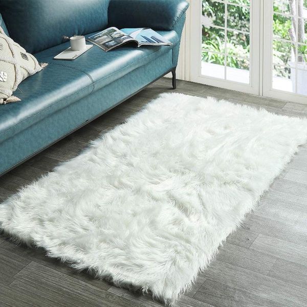 

super soft fluffy bedroom rug luxurious plush faux fur sheepskin area rug living room carpet home decor kids girls shaggy carpet1