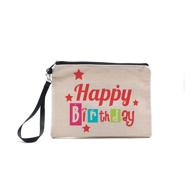

sublimation cosmetic makeup bag zipper wristlets wallets pouch thremal heat transfer printing blank white handbag purses diy bag f120701, Black