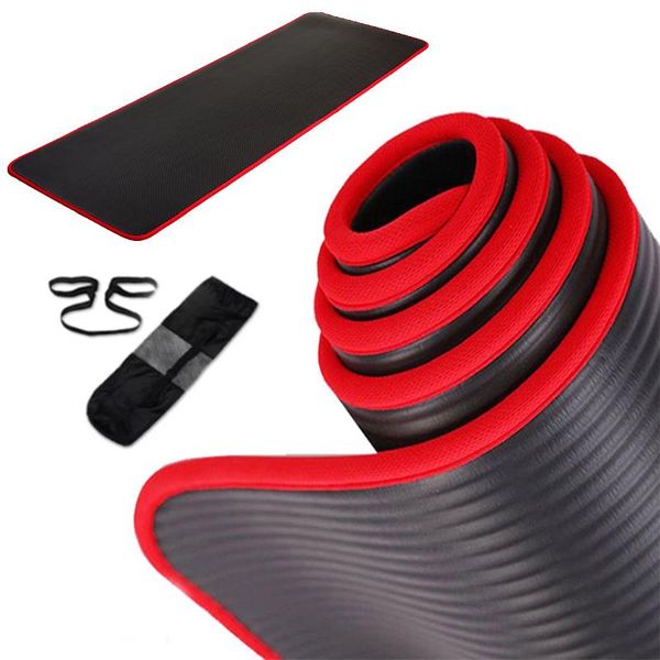 

yoga mats jusenda 10mm mat 183*61cm nrb non-slip pillow for men women fitness tasteless gym exercise pads pilates bag