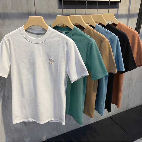 

1927 men's summer short sleeve english letter fl printed round neck cotton t-shirt for women loose fashion designer short sleeve couple, White;black