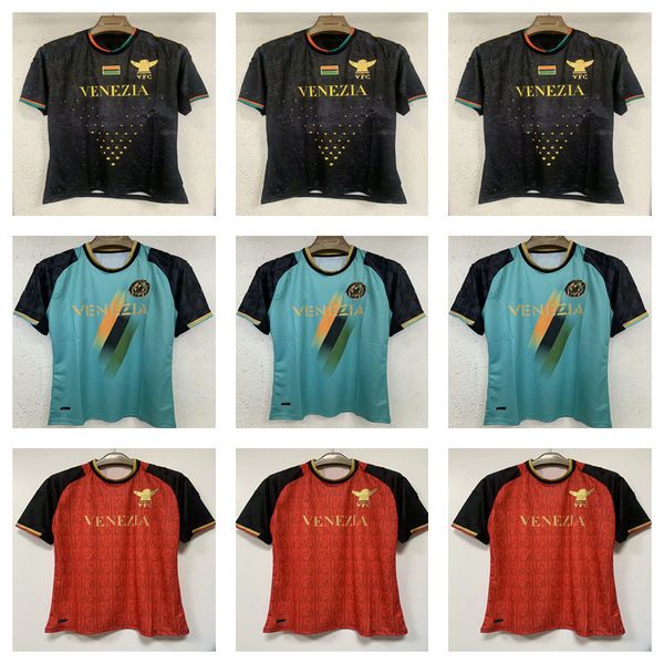 

venezia fc soccer jerseys 21/22 #10 aramu #11 forte venice home away 3rd football shirts peretz busio mazzocchi shirt 2021 2022 men, Black;yellow