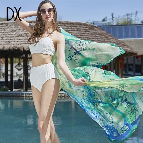 

silk bandana beach blankets soft cashmere winter scarfwarm square plaid shawl womens scarves hijab foulard y201007, Blue;gray