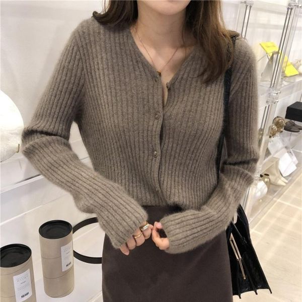 

lhzsyy 2020 explosion models cardigan multicolor optional commuter cashmere wool cardigan1, White