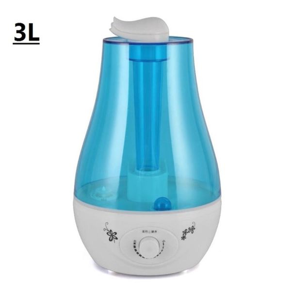 

3l ultrasonic mini aroma air purifier with led lamp humidifier for home diffuser mist maker fogger hot
