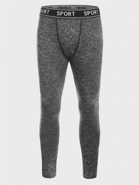 

men letter tape marled knit skinny pants w16x#, Black