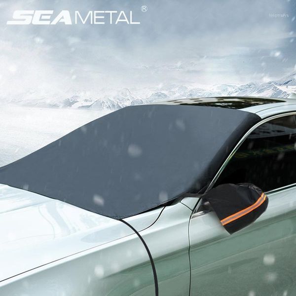 

car cover front windshield protector half windshield snow frost winter shield wind protector universal four season car cover mat1