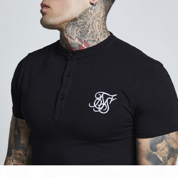 

2020 t-shirt spring cotton sik silk t shirt solid color tshirt short sleeve siksilk men brand tee shirts mx200611, White;black