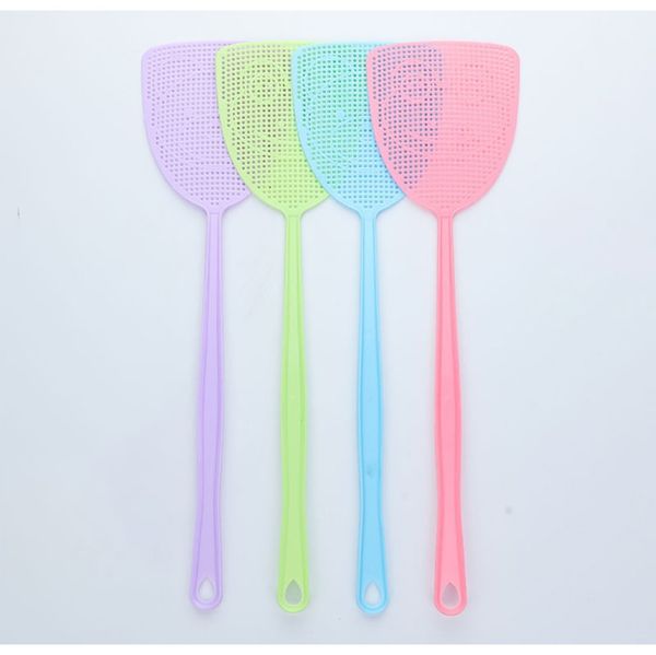 

пластиковая муха бьют мигание насекомых мух pat slap fly swthtor pest control prote 1 шт. ручной пластиковый 17,5 'прочная длинная ручка d2