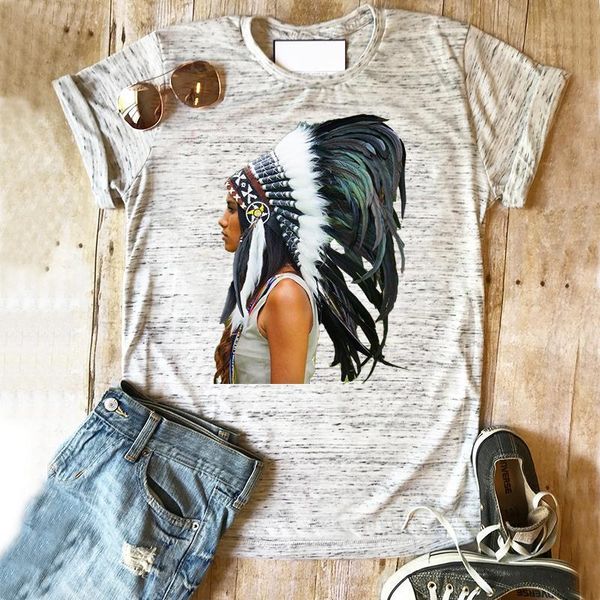 

female t-shirt summer 2019 indian t shirt bohemian women shirts fashion clothes aesthetic tees drop shipping, White