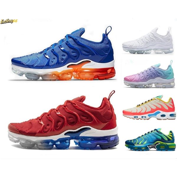 

2020 black white tn plus running shoes man woman designer shoes bleached aqua overbranding lemon lime bumblebee grape sport sneakers