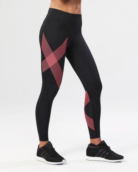 

yoga outfits pants women high waist compression gym sport leggings tight fitness athletic sportswear drop ship1, White;red
